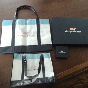 Large Vineyard Vines box and bags